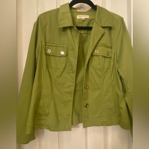 Short cotton blazer by Jones New York size large